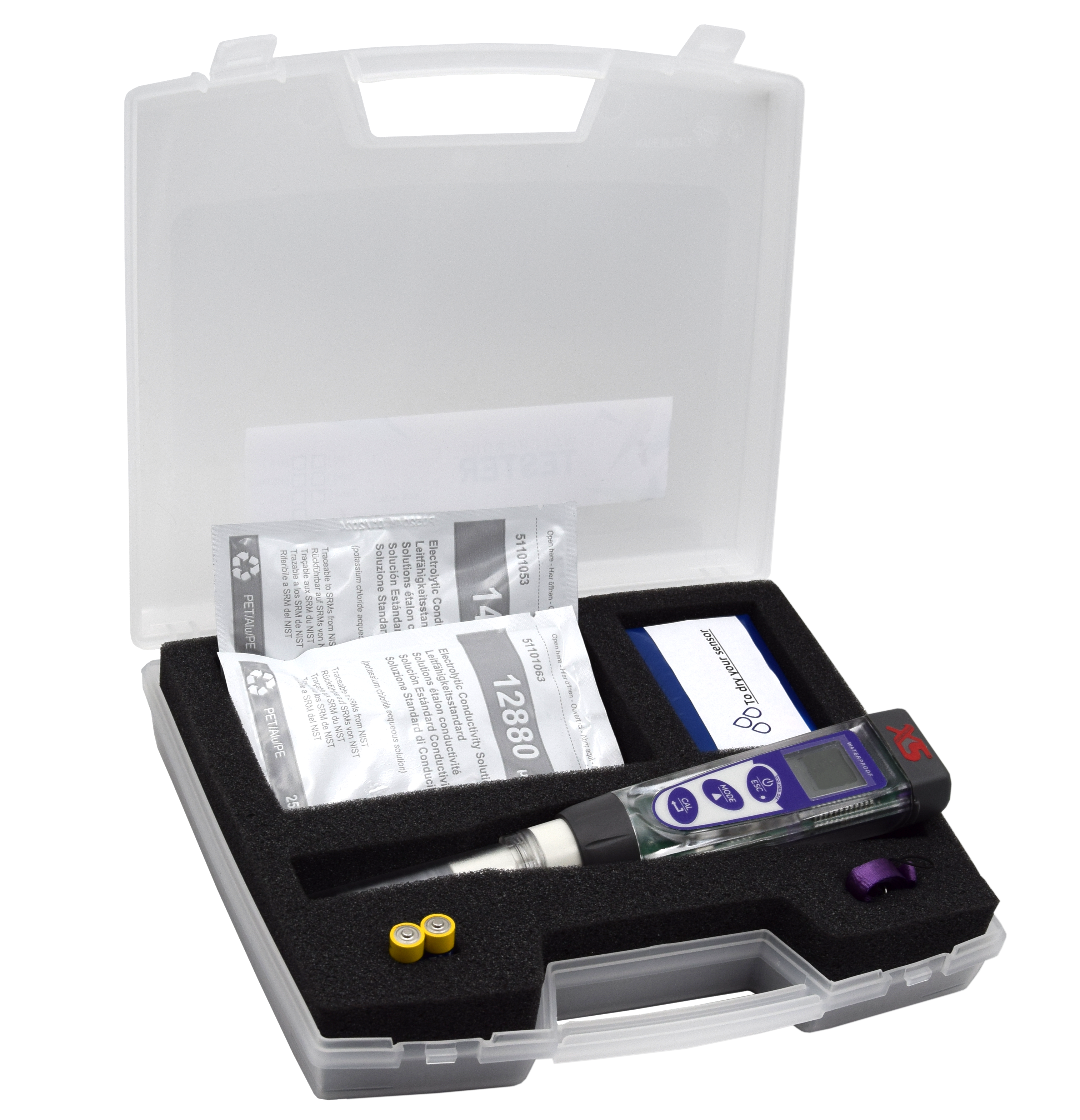XS COND 5 Tester in carrying case  –  Handmeter for Conductivity/TDS/Salinity/Temperature